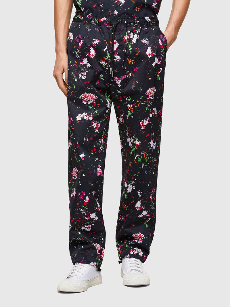 Calça Diesel P-Toller-Flower Homem - Pretas RNCBQ-3892